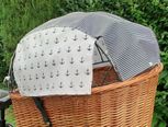Sonnenschutz für Hundekorb, Fahrradkorb, Hundekorb für Fahrrad hinten.  Anker
